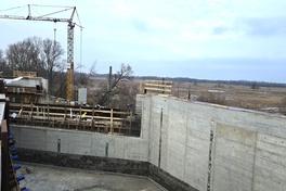 Die Brückenbaustelle der Potsdamer Straße am ersten Dezemberwochenende 2025.