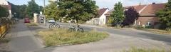 Haltestellenbereich in Wilhelmsdorf.