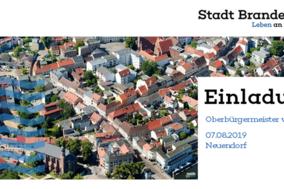 Oberbürgermeister in Neuendorf vor Ort