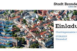 Oberbürgermeister in Neuendorf vor Ort