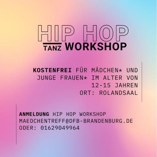 Plakat Hip Hop Workshop