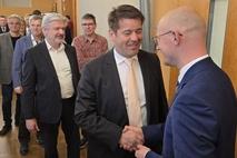 Eine Stunde lang hieß Daniel Keip die Gäste seiner Amtseinführung persönlich willkommen.