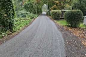 Ansicht der hergestellten Fahrbahn