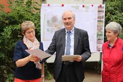 Übergabe des Fördermittelbescheides