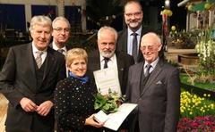 v.l.n.r.: Prof. Klaus Neumann (Lenné-Akademie), Roy Walenta (Bürgermeister Premnitz), Dietlind Tiemann (Oberbürgermeisterin Brandenburg an der Havel), Ronald Seeger (Bürgermeister Rathenow), Jens Aasmann (Amtsdirektor Rhinow) sowie Klaus Eichler als einer der ersten Ideengeber für die Bundesgartenschau 2015 in der Havelregion