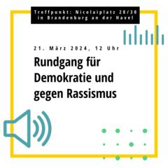 Plakat – Aufruf zum Rundgang