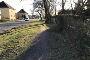 Ansicht des Baufeldes vor Beginn der Arbeiten