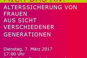 Podiumsgespräch zur Alterssicherung von Frauen aus Sicht verschiedener Generationen