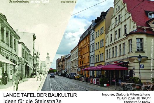 Die Einladung zum Tag der Baukultur und zur Langen Tafel in Brandenburg an der Havel.