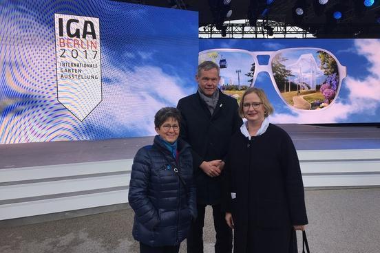 IGA Berlin 2017 eröffnet - BUGA-Zweckverbandsvorsitzende und Oberbürgermeisterin wünscht dem IGA-Team viel Erfolg und gutes Gelingen