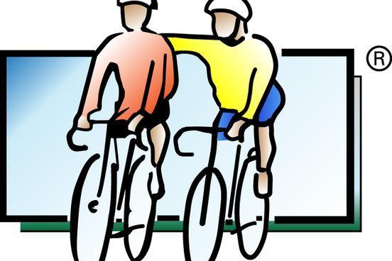Zeichnung von zwei Radfahrern