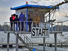 Auch die mobilen Start- und Zeitnehmertürme wurden in Augenschein genommen.