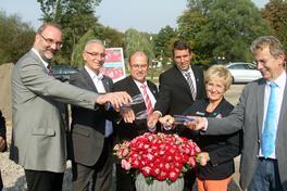 Rose auf den Namen "Rose der Einheit" getauft