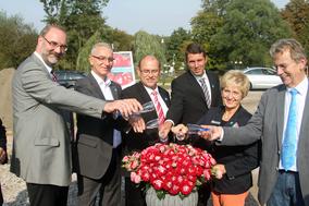 Rose auf den Namen "Rose der Einheit" getauft