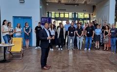 Oberbürgermeister Steffen Scheller hieß die Ausstellerinnen und Aussteller der 3. Karrieremesse willkommen.