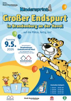 Plakat für das Kindersprint-Finale.