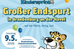Plakat für das Kindersprint-Finale.