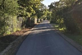 Ansicht der neuen Fahrbahnoberfläche