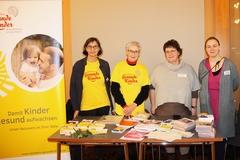 Elisabeth Struppeck und Andrea Schumacher vom Netzwerk Gesunde Kinder mit Jugendhilfeplanerin Anja Dietrich und Sozialplanerin Natalie Wateau.