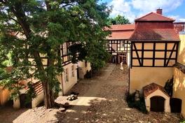 Im wunderschönen Museumshof lässt es sich wunderbar bummeln, schauen und Musik genießen, im Garten gibt es Kaffee und Kuchen und Kinderprogramm, im Mu