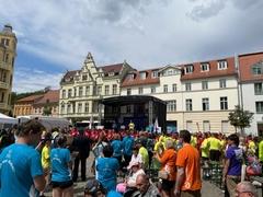 Festakt nach dem Fackellauf auf dem Altstädtischen Markt.
