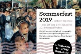 Programmaktualisierung: 10. Sommerfest der Psychosozialen Arbeitsgemeinschaft (PSAG)