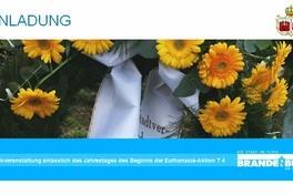 Gedenkveranstaltung für die Opfer der NS-"Euthanasie-Aktion T4"