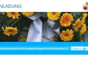 Gedenkveranstaltung für die Opfer der NS-"Euthanasie-Aktion T4"