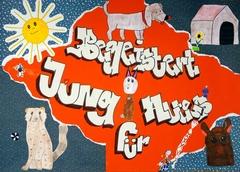 selbst angefertigtes Plakat zur Ausstellung