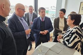 Oberbürgermeister Steffen Scheller beim Neujahrsempfang der Kreishandwerkerschaft Brandenburg-Havel/Belzig.