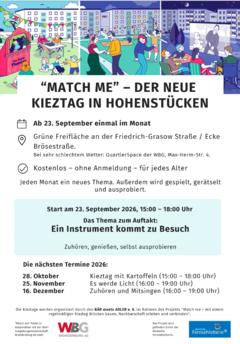Flyer mit den wichtigsten Höhepunkten.