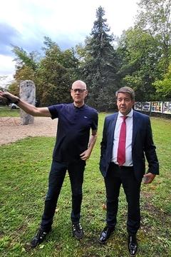 Steffen Scheller mit KiJu-Geschäftsführer Axel Krause