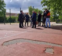 Das Sorgenkind: der Soccerplatz.