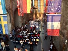 Empfang Ideale Kulisse für den Weltmeister-Empfang: Die Ausstellung "50 Jahre Regattastrecke Beetzsee" in der Johanniskirche.