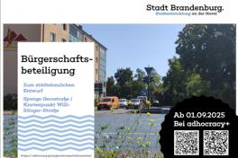 Flyer für die Bürgerbeteiligung Gerostraße