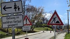 Baustelle in der Sprengelstraße.