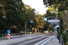 Fußgängerüberweg in der Ziesarer Landstraße.