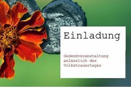 Kranzniederlegung zum Volkstrauertag