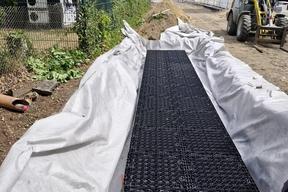 Rigolenelememte für den späteren Einbau