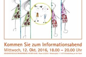 Info-Plakat zum Infoabend zum Thema Pflegeeltern