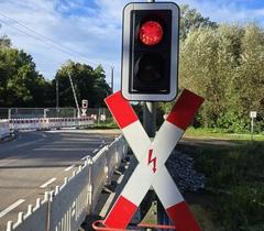 Das viel diskutierte Andreaskreuz steht fest und funktioniert, aber noch nicht offiziell.