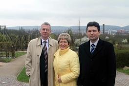v.l.n.r. Dr. Klaus Weichel OB Kaiserlautern, Dr. Dietlind Tiemann OBin Brandenburg an der Havel, Naiden Zelenogorski OB Pleven
