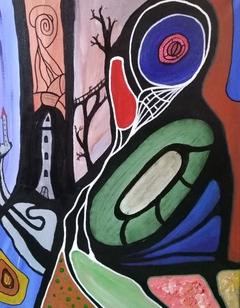 Fantastisch und rätselhaft sind die Bilder von Erz, die ab dem 12.08.2021 im Stadtmuseum zu sehen sind (Foto: Elisa Bergemann) 