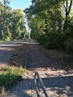 Radweg vor Baubeginn