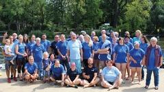 Gruppenfoto der Brückenschwimmer.