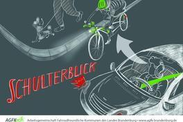 Verkehrssicherheitskampagne "Schulterblick" und "Abstand halten"