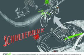 Verkehrssicherheitskampagne "Schulterblick" und "Abstand halten"