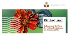 Einladung zur Gedenkveranstaltung
