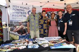 Infostand der Brandenburger Delegation