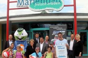 Viermillionster Besucher im Marienbad 